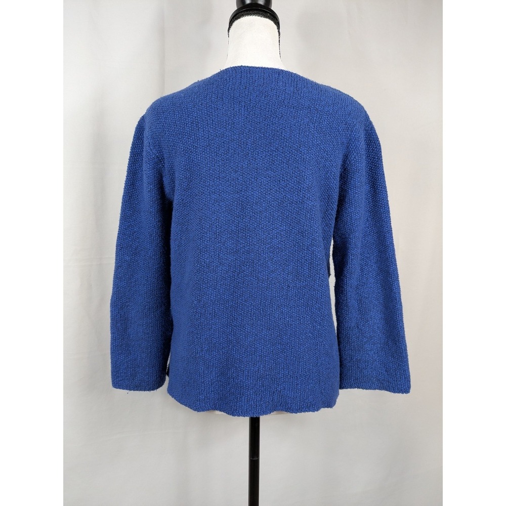Habitat Clothes to Live In Sweater Size S Blue Knit Lagenlook Minimalist 2996 - Picture 4 of 10